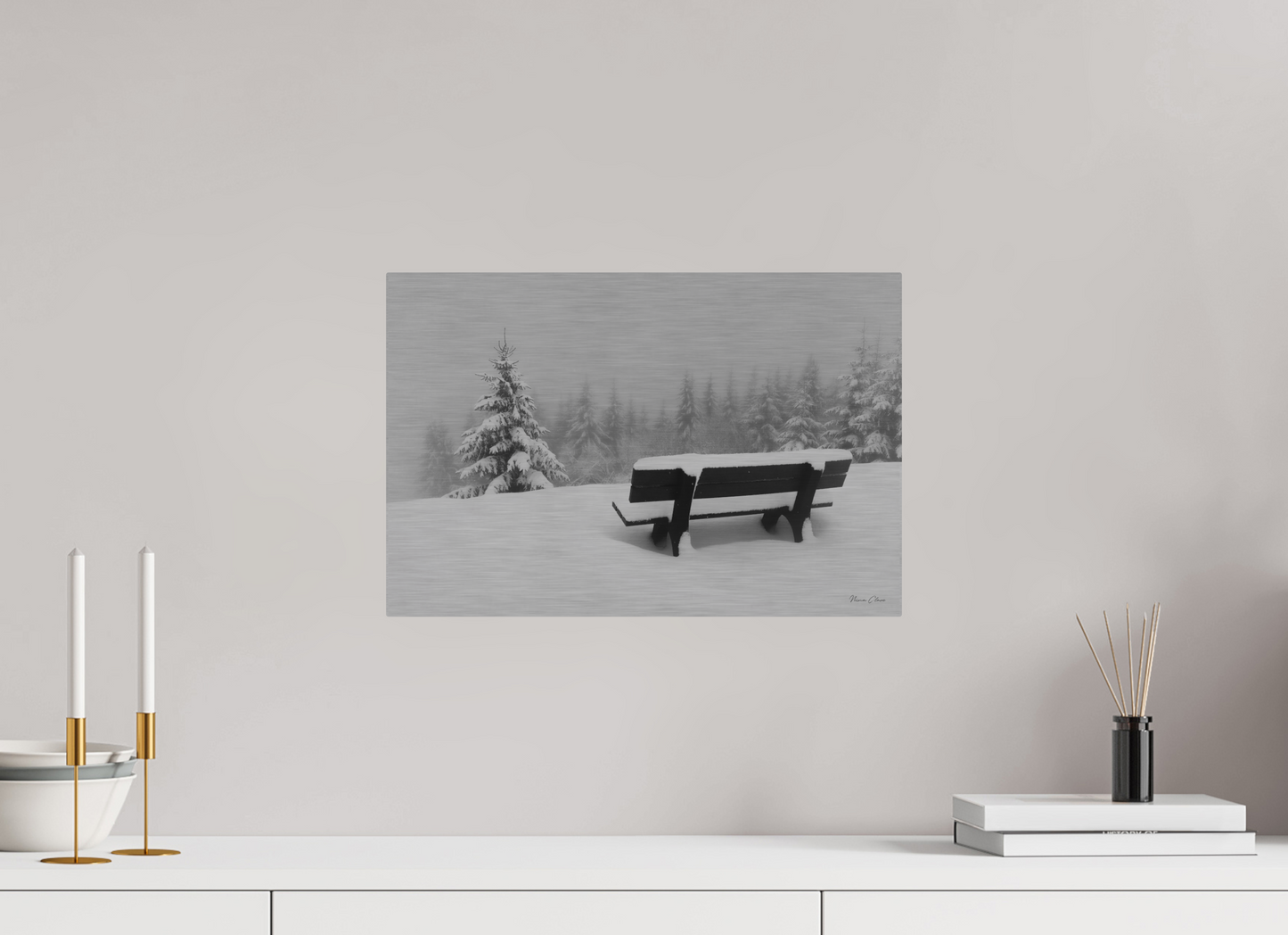 New Snow Bench