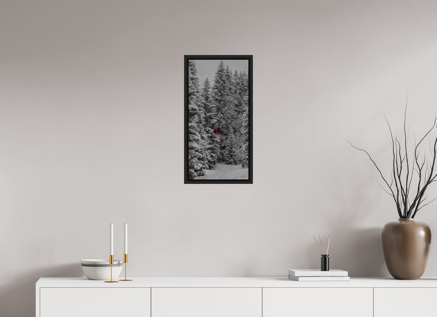 Red Egg, White Trees