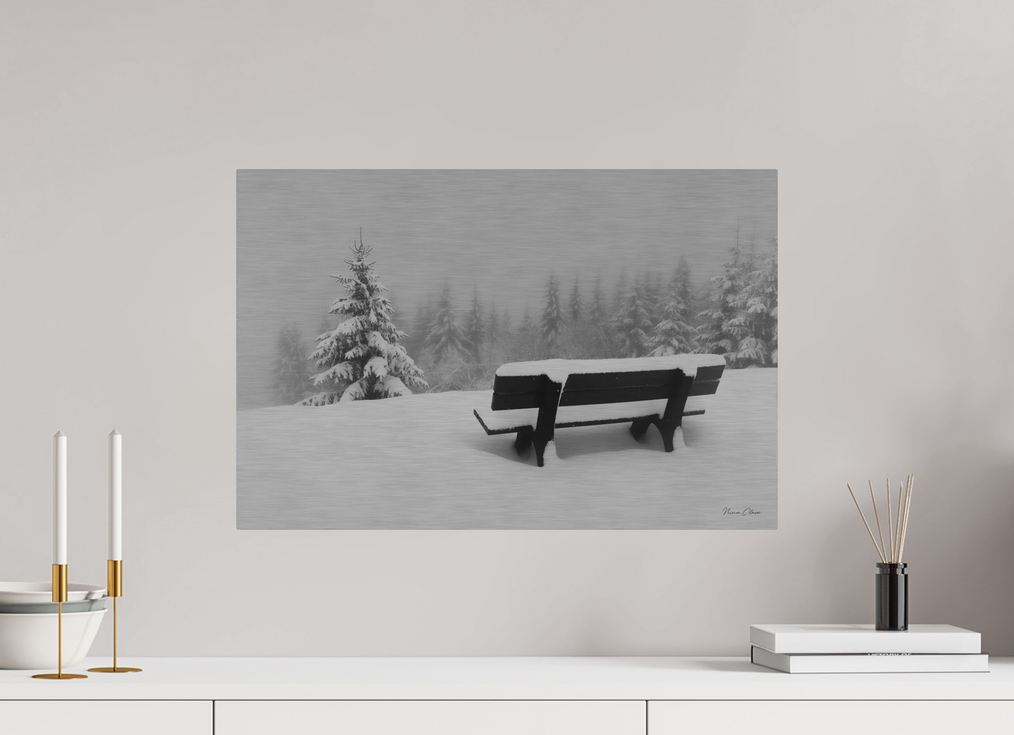 New Snow Bench