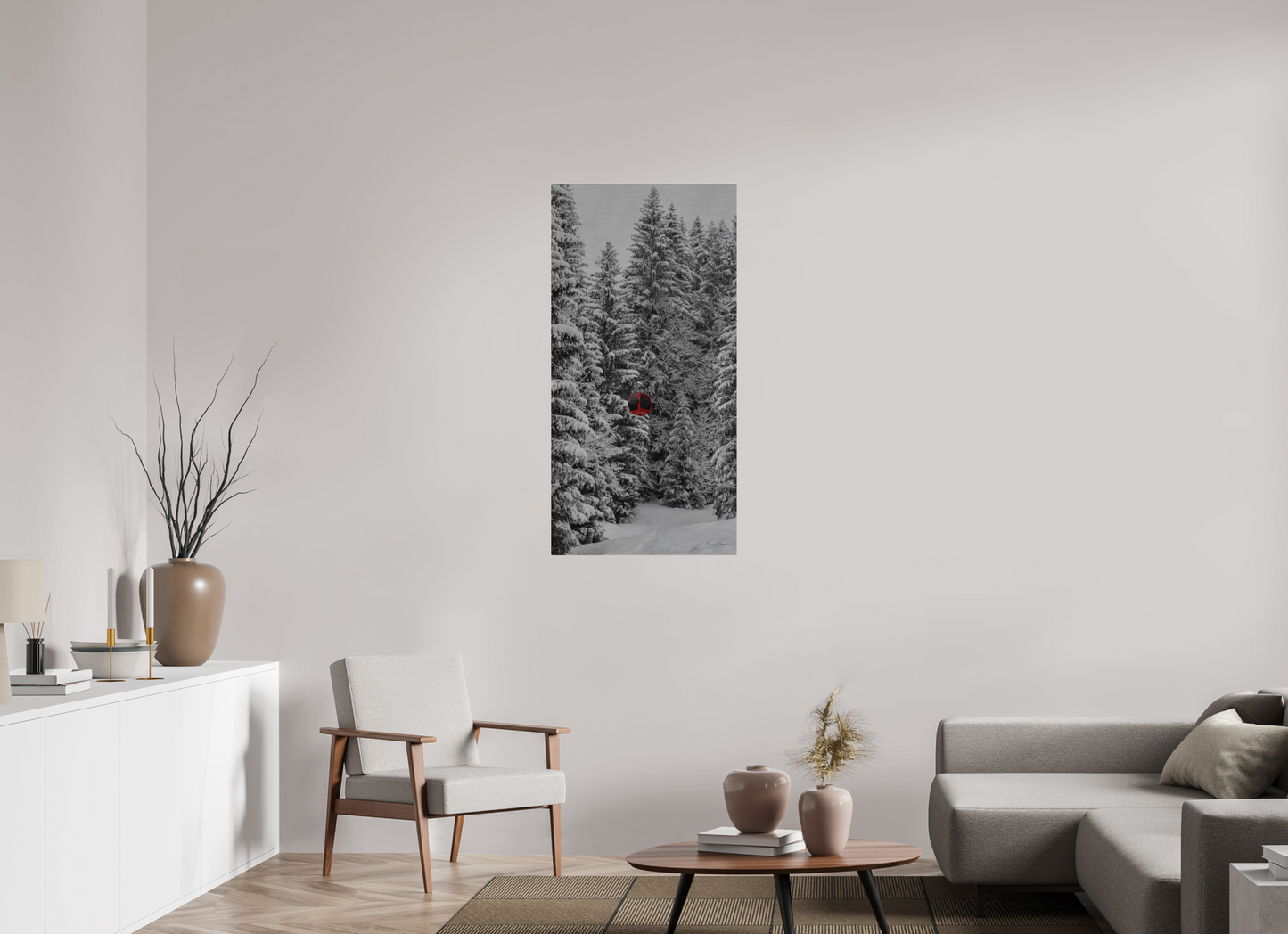 Red Egg, White Trees