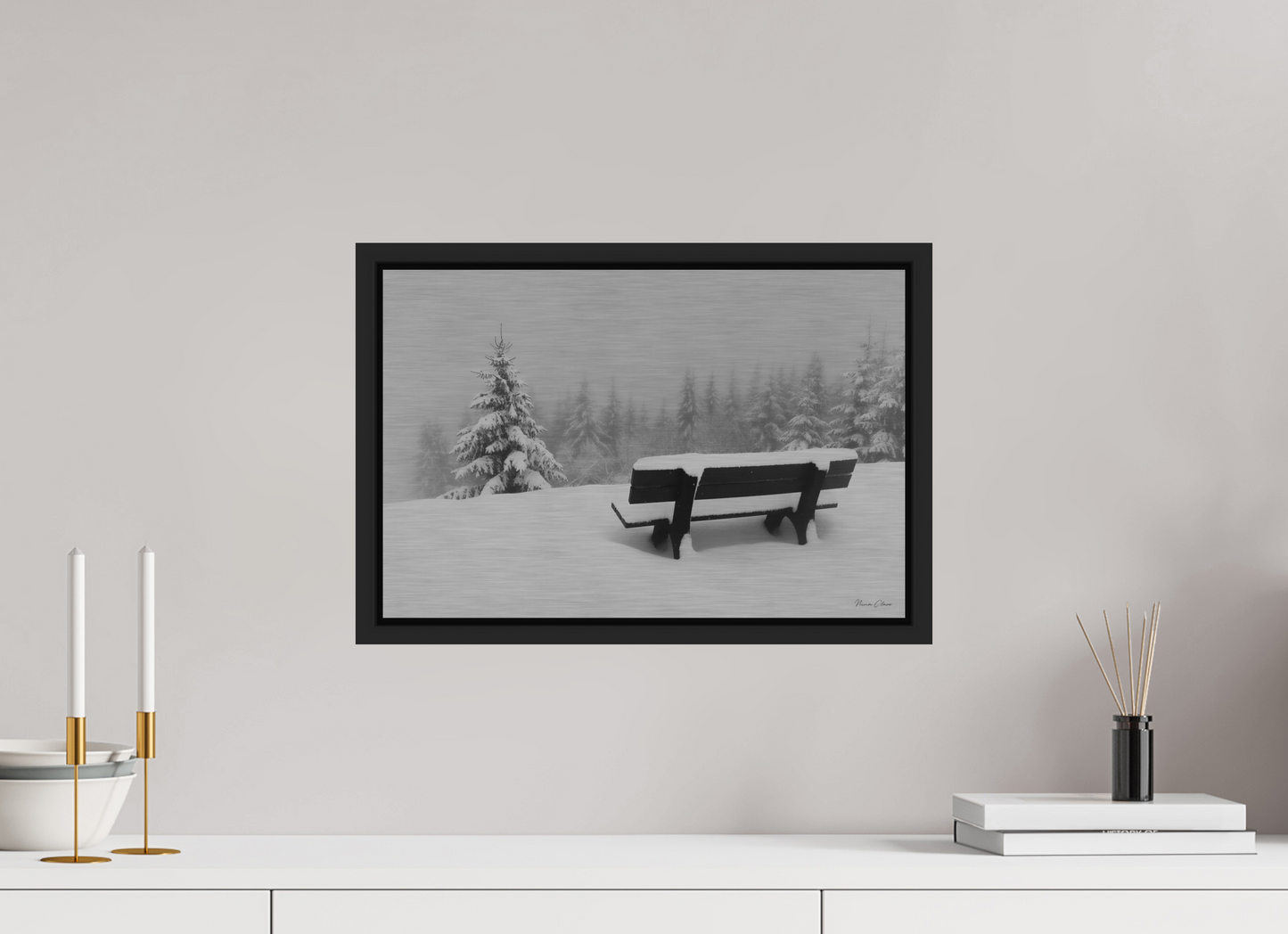 New Snow Bench