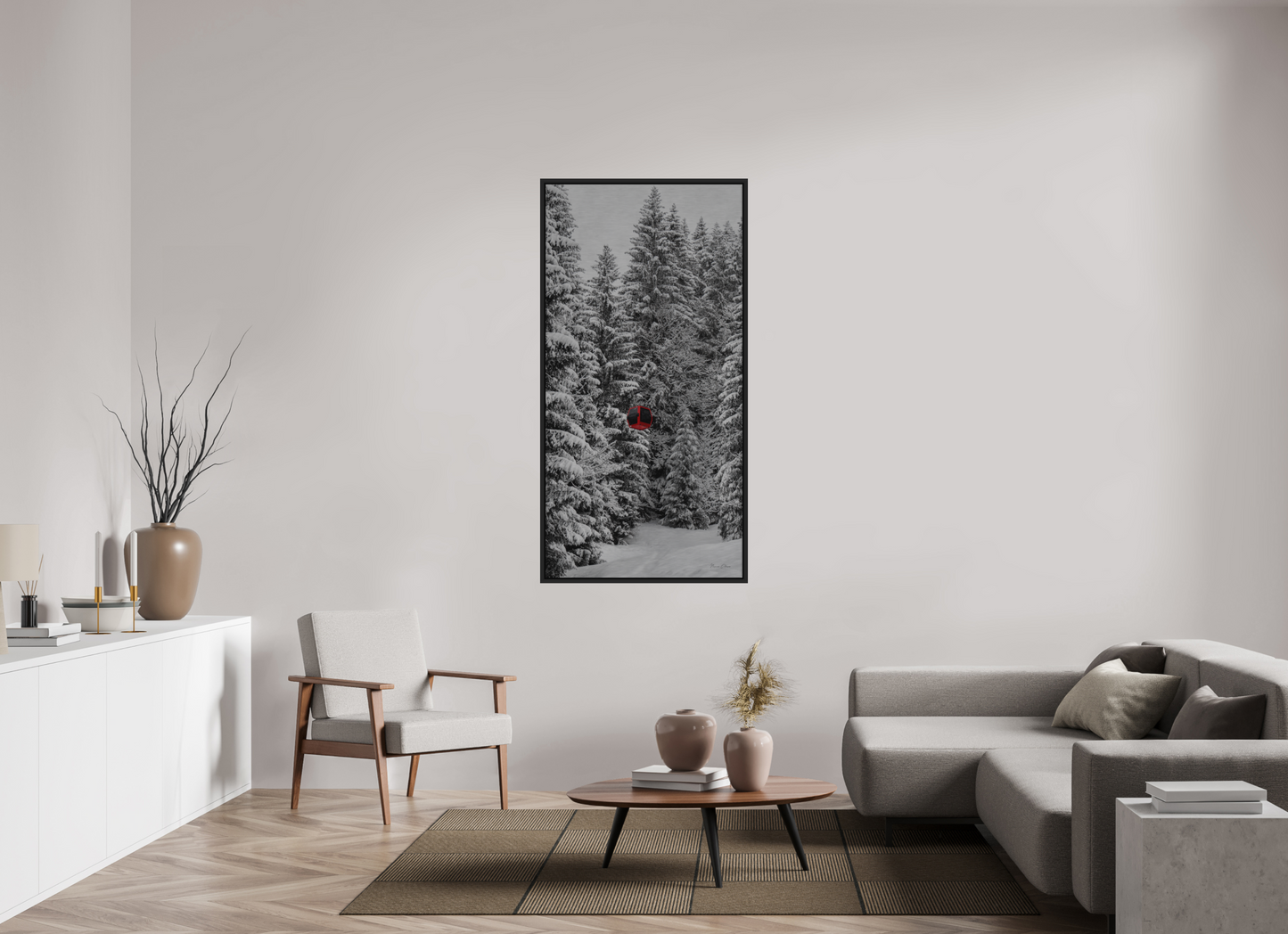 Red Egg, White Trees