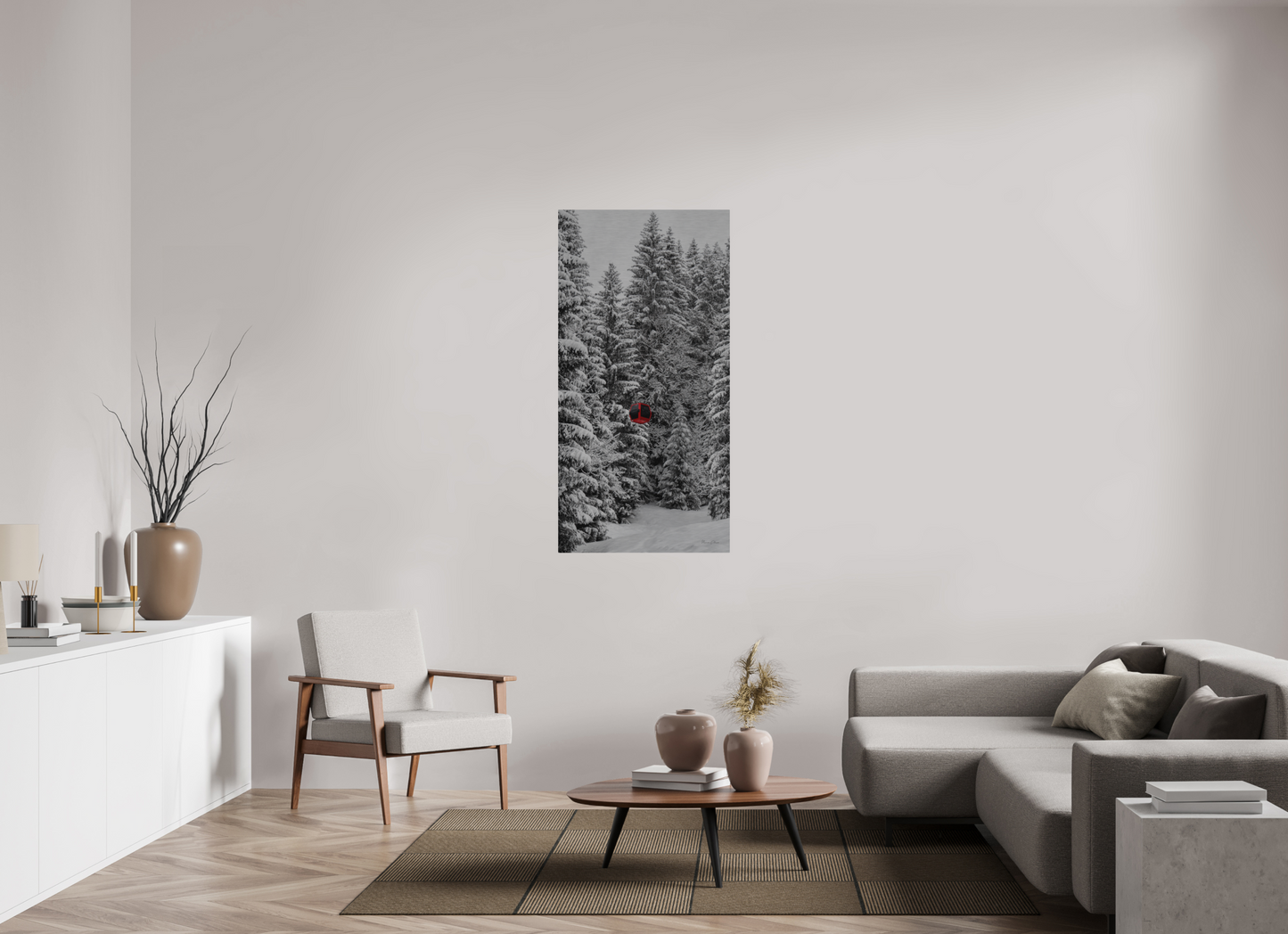 Red Egg, White Trees