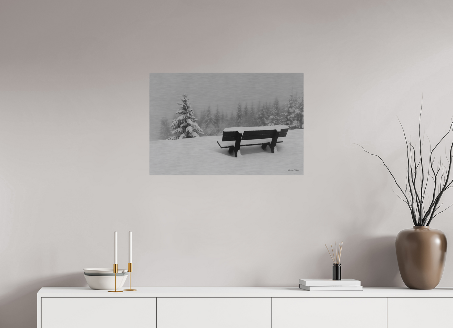 New Snow Bench