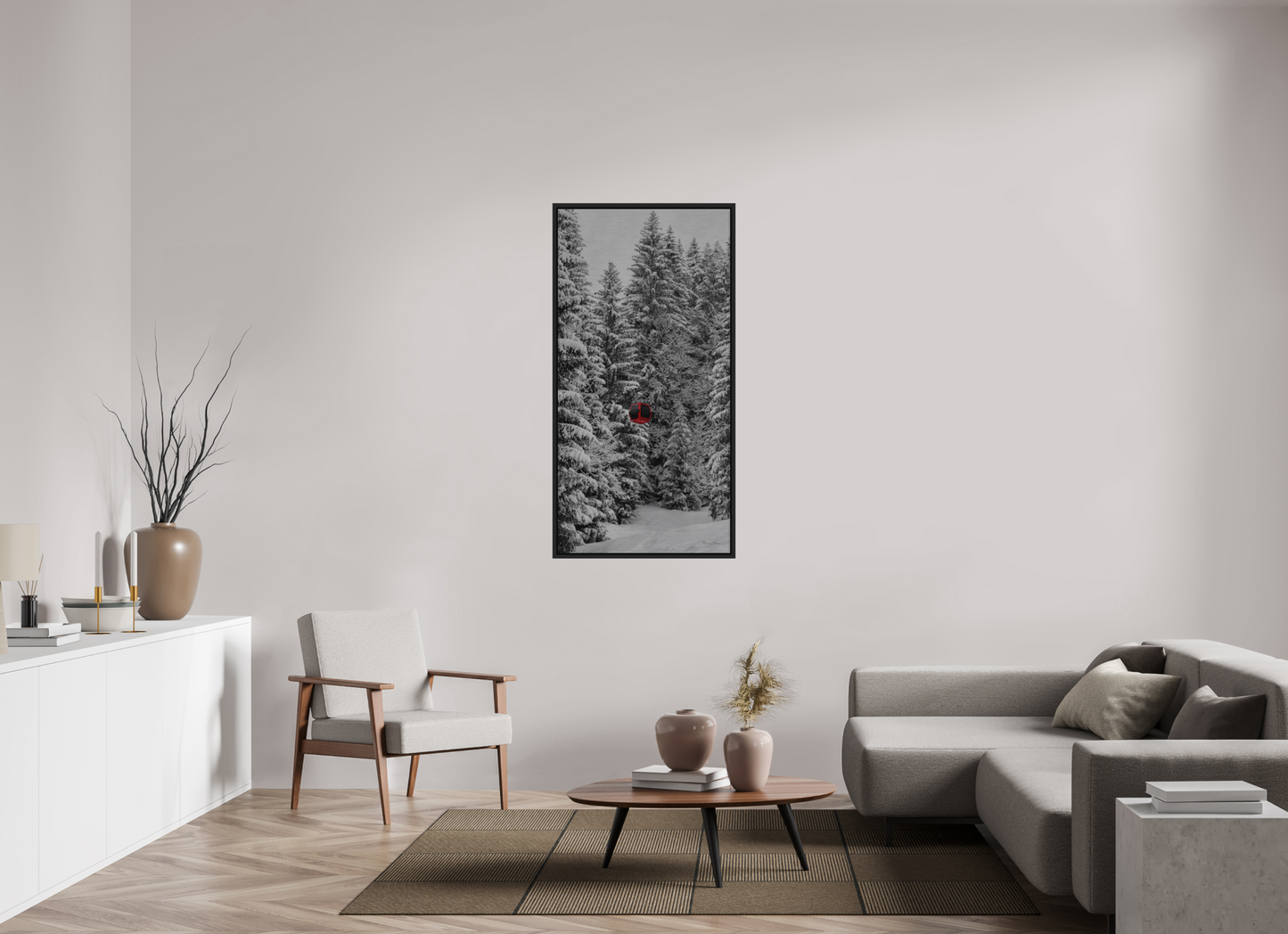 Red Egg, White Trees