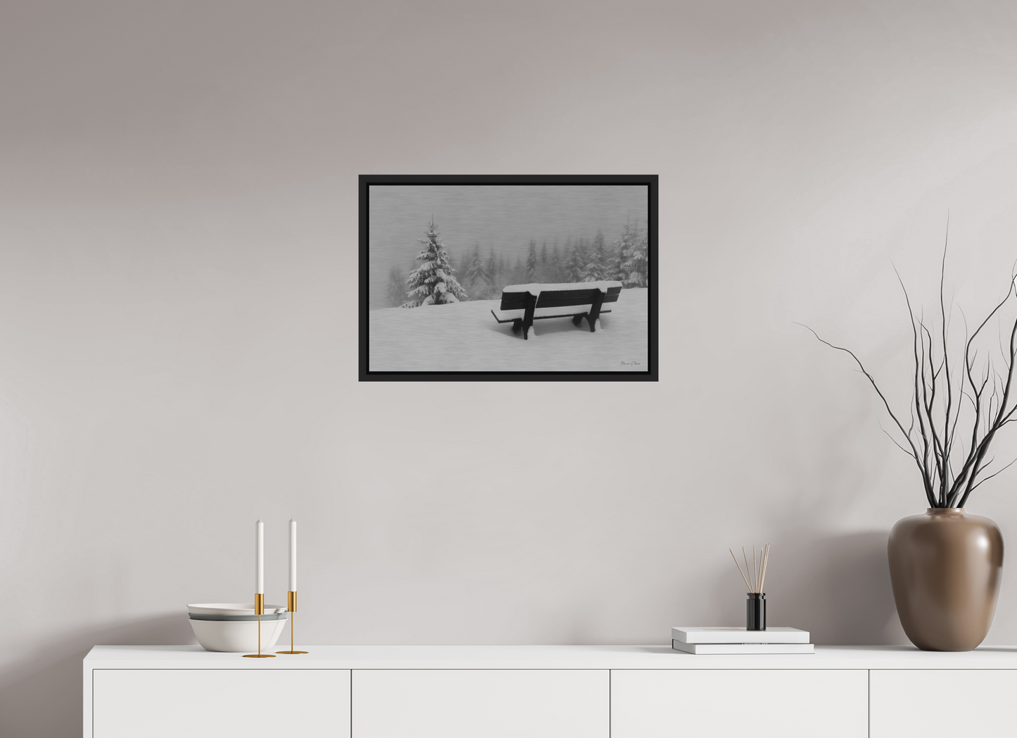New Snow Bench