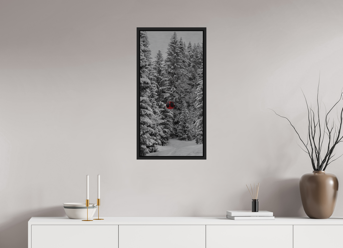Red Egg, White Trees