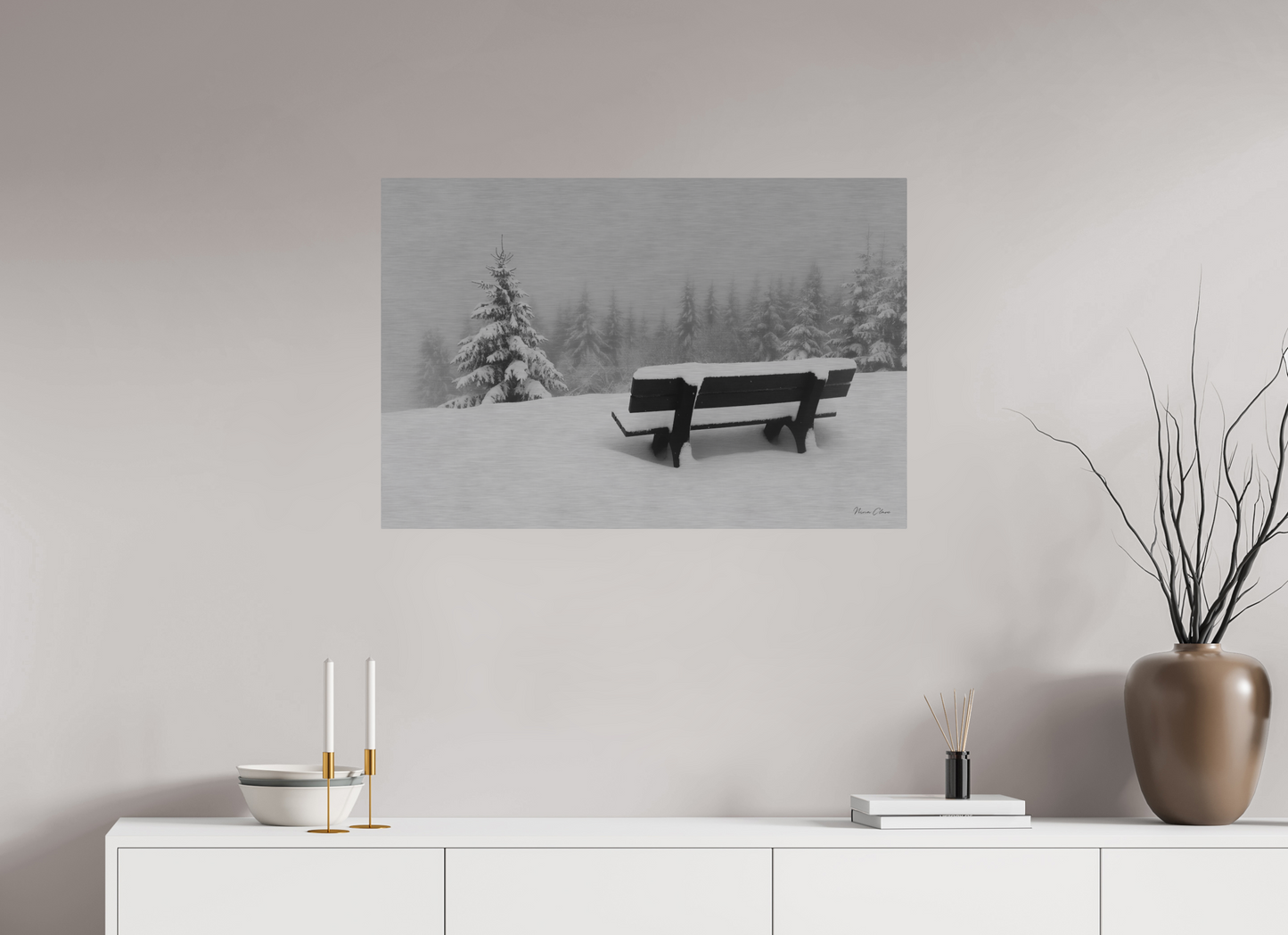 New Snow Bench